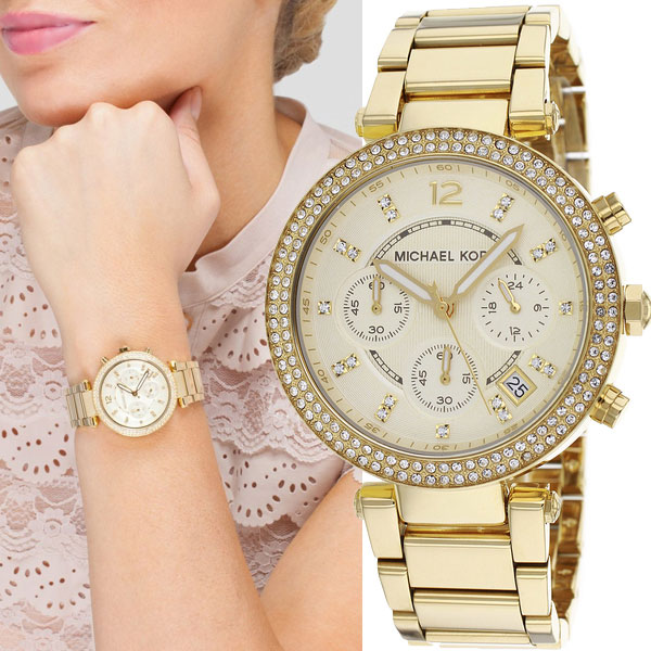 women's michael kors crystal watch