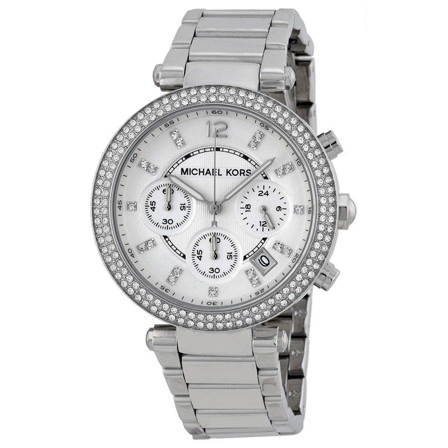 Michael Kors Women's Chronograph Parker Stainless Steel Bracelet Watch MK5353