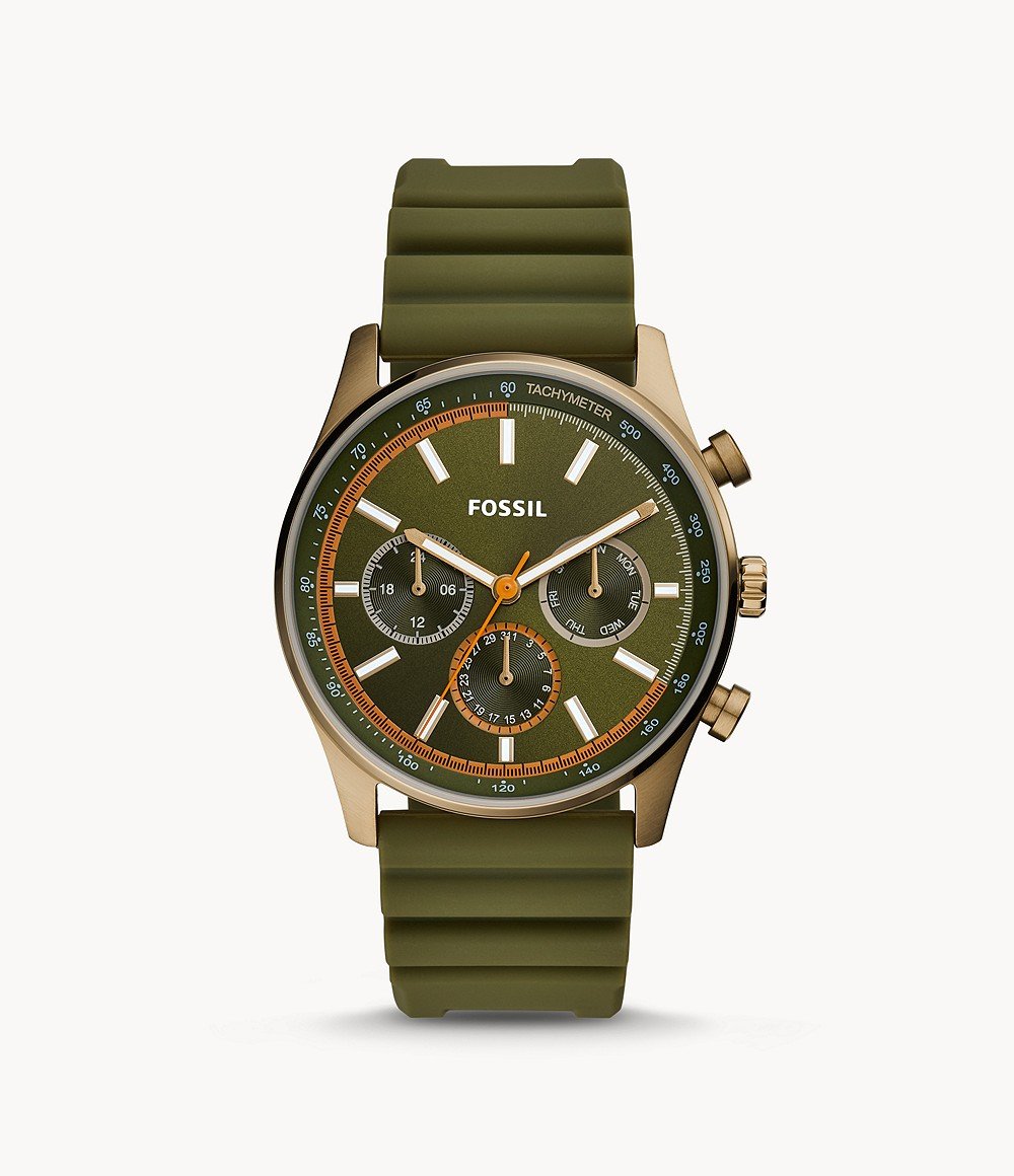 fossil watch green