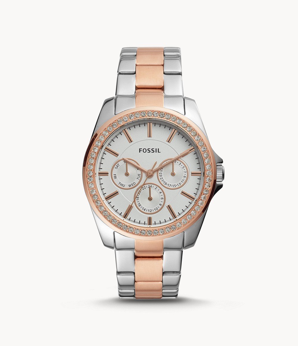 two tone fossil watch