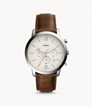 Neutra Chronograph Brown Leather Watch 